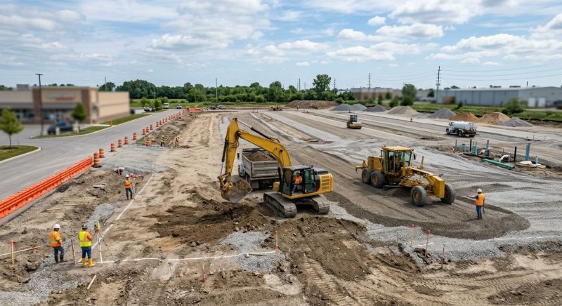 Parking Lot Site Preparation in Salt Lake City, UT