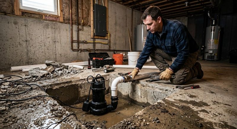 Sump Pump Installation in Manchester, NH