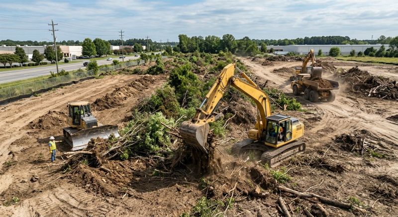 Commercial Land Clearing in Katy, TX
