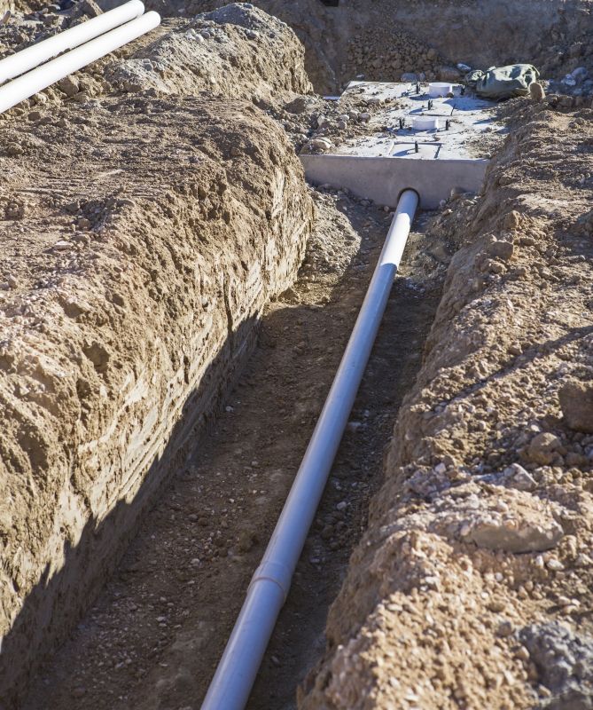 Drainage Trench Installation in Houston, TX