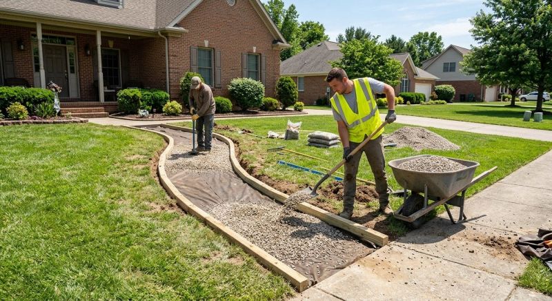 Gravel Walkway Installation in Calvert County, MD