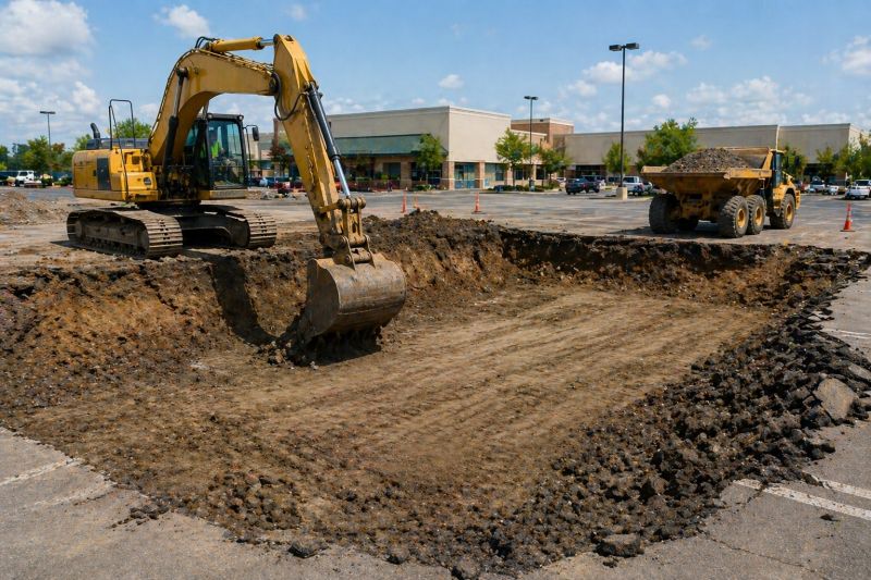 Parking Lot Leveling in Suwanee, GA