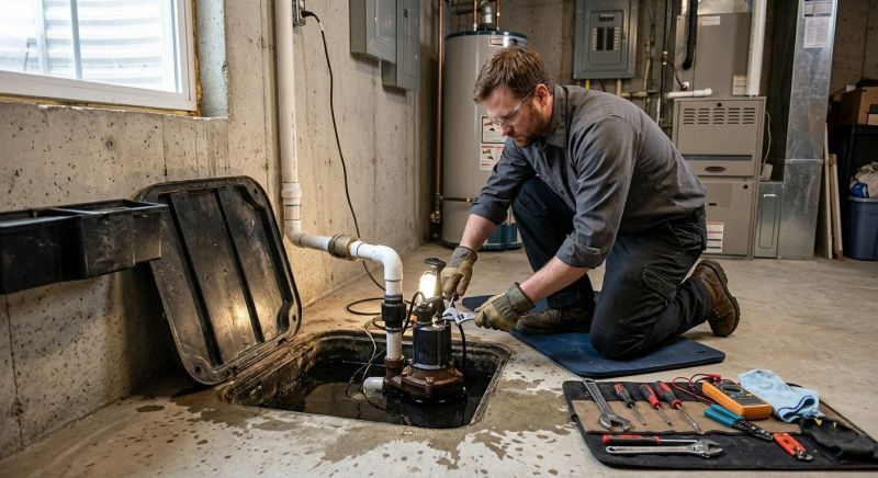 Sump Pump Relocation in West Des Moines, IA